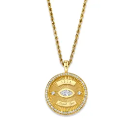 11:11 Angel Eye Coin Pendant