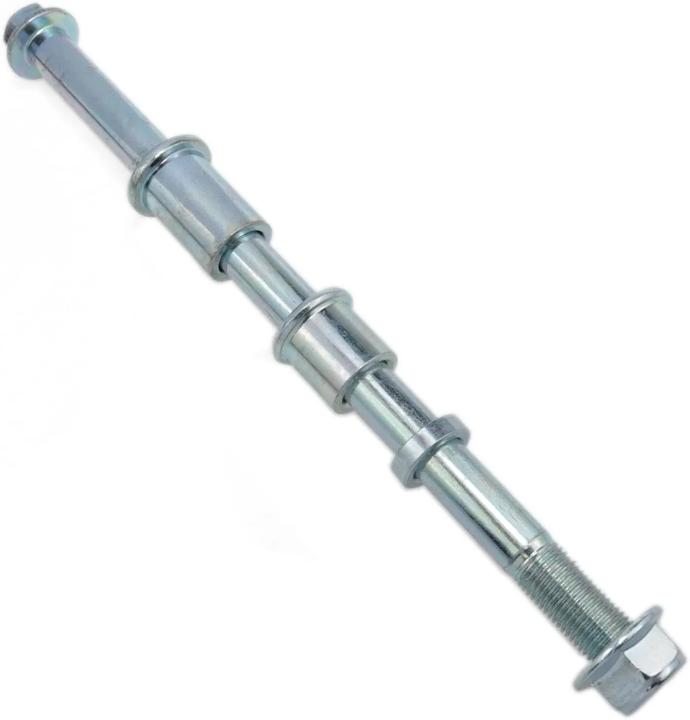 12mm Axle 210mm Front and Rear Axle with Bushing 5mm 20mm 30mm Dirt Bike Axle Barrel Axle Rear Wheel Fork Axle Scooter Parts Bicycle Parts 1PCS