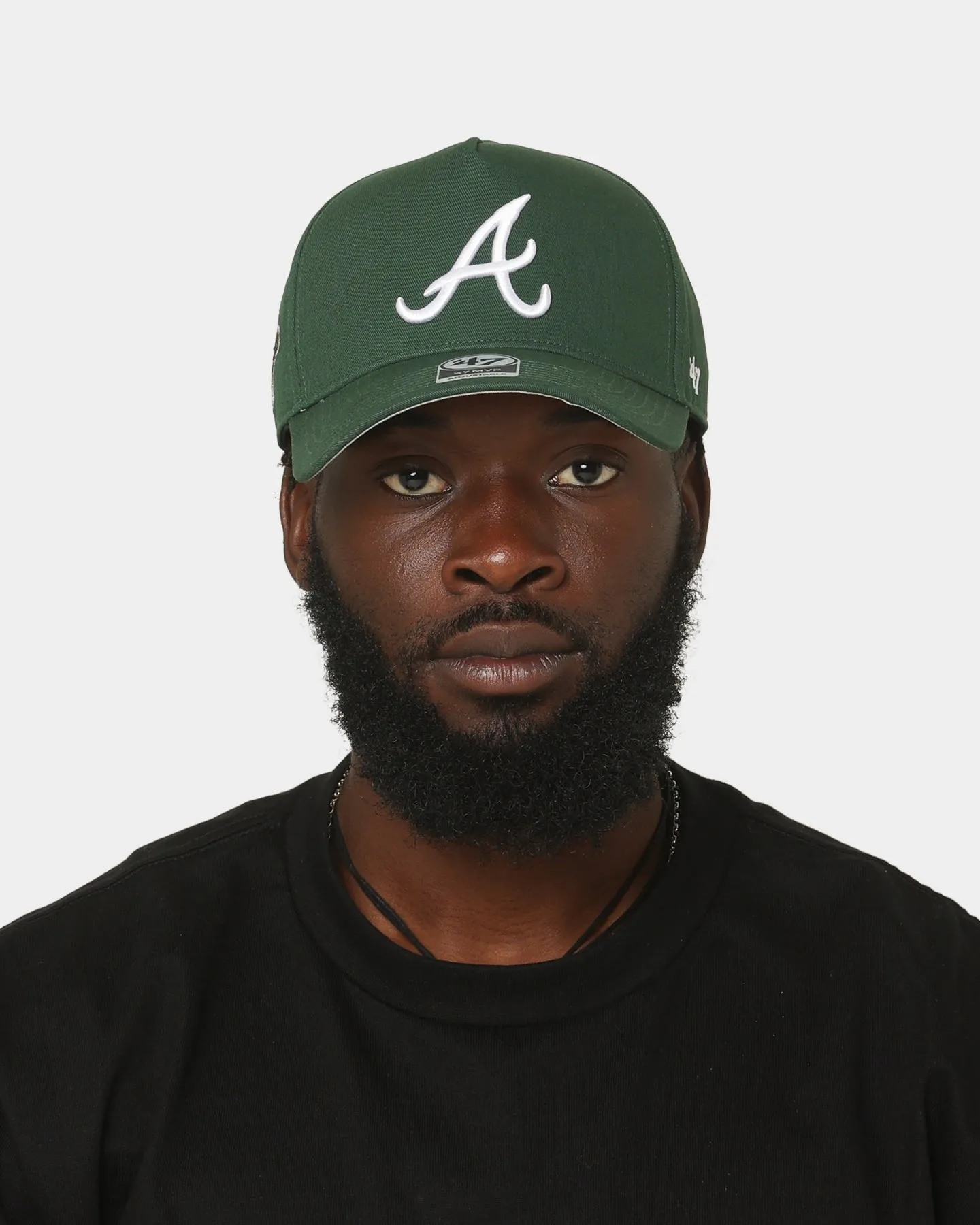 47 Brand Atlanta Braves Sure Shot MVP DT Snapback Dark Green/Red