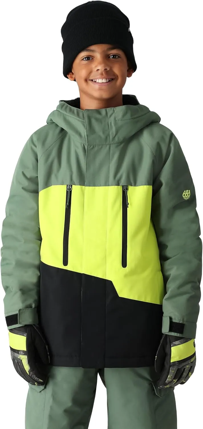 686 Boy's Geo Insulated Jacket - Snow & Ski Jacket, Thermal Clothing - Water & Weather Resistant