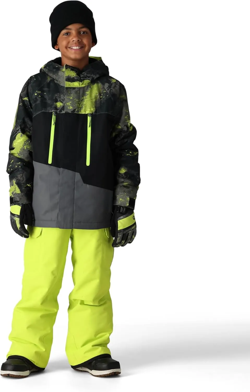 686 Boy's Geo Insulated Jacket - Snow & Ski Jacket, Thermal Clothing - Water & Weather Resistant