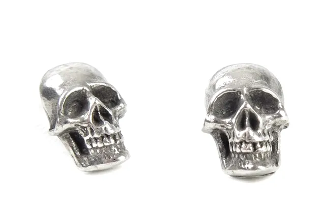 ALCHEMY OF ENGLAND SKULL STUD EARRINGS