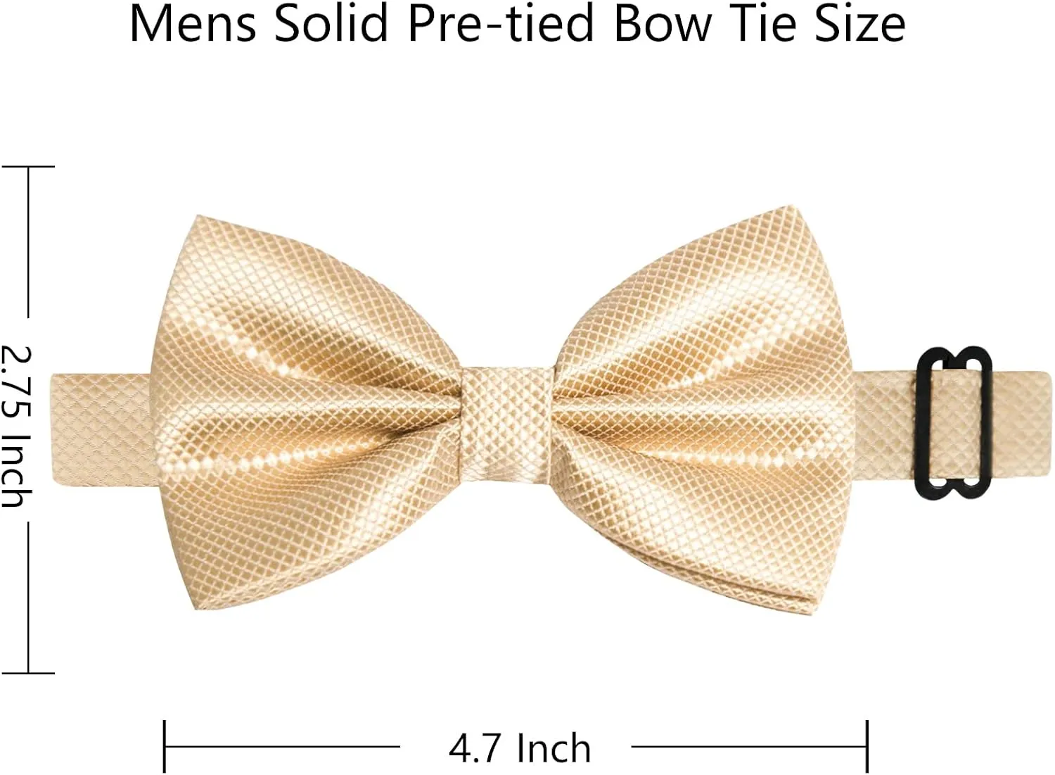 Alizeal Mens Solid Mini Squares Formal Banded Bow Ties