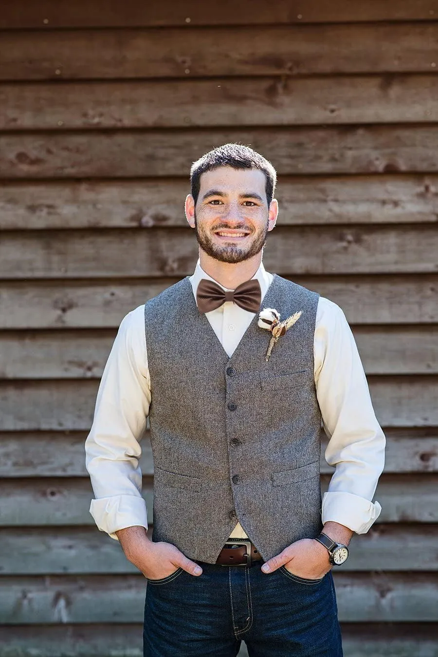 Alizeal Mens Solid Mini Squares Formal Banded Bow Ties