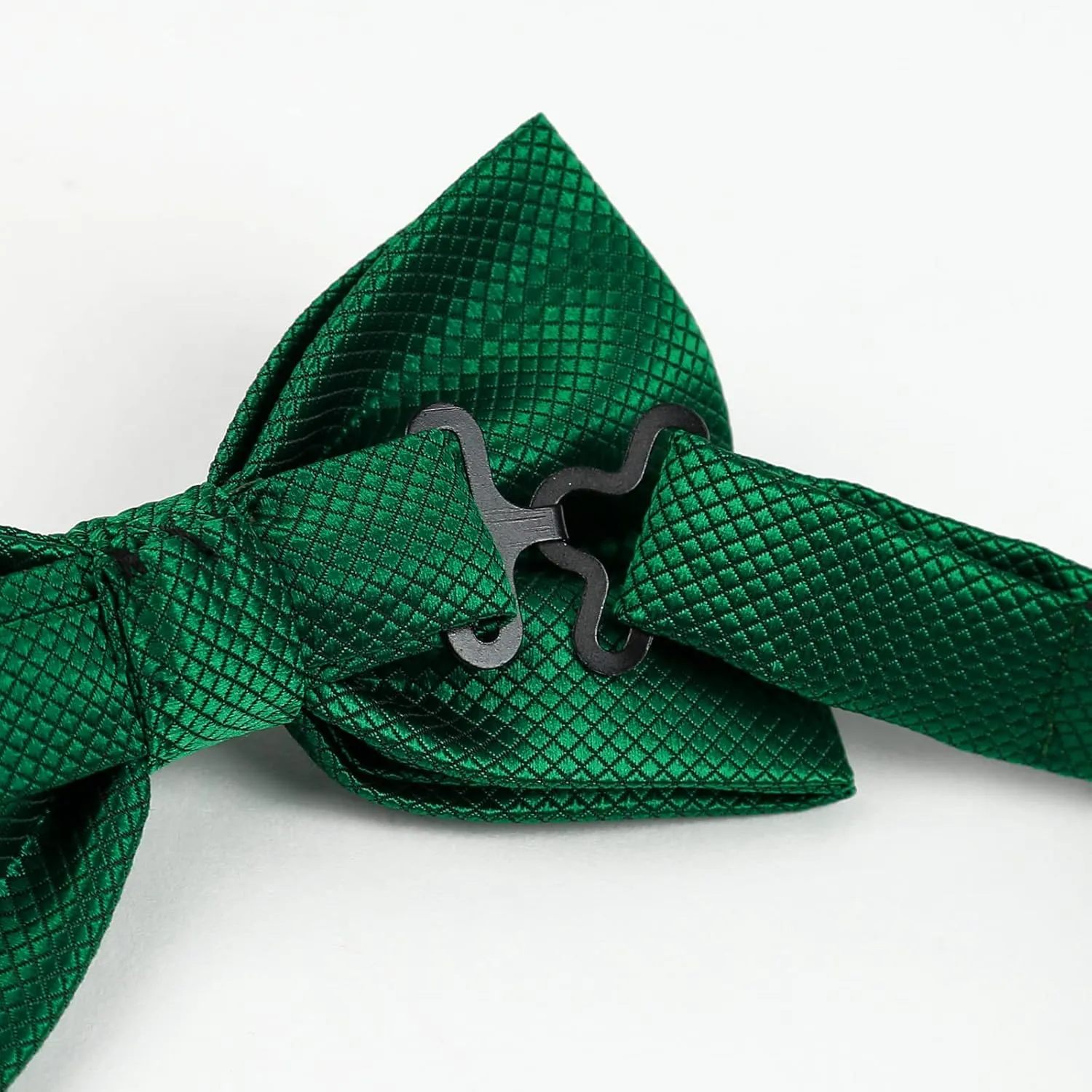 Alizeal Mens Solid Mini Squares Formal Banded Bow Ties