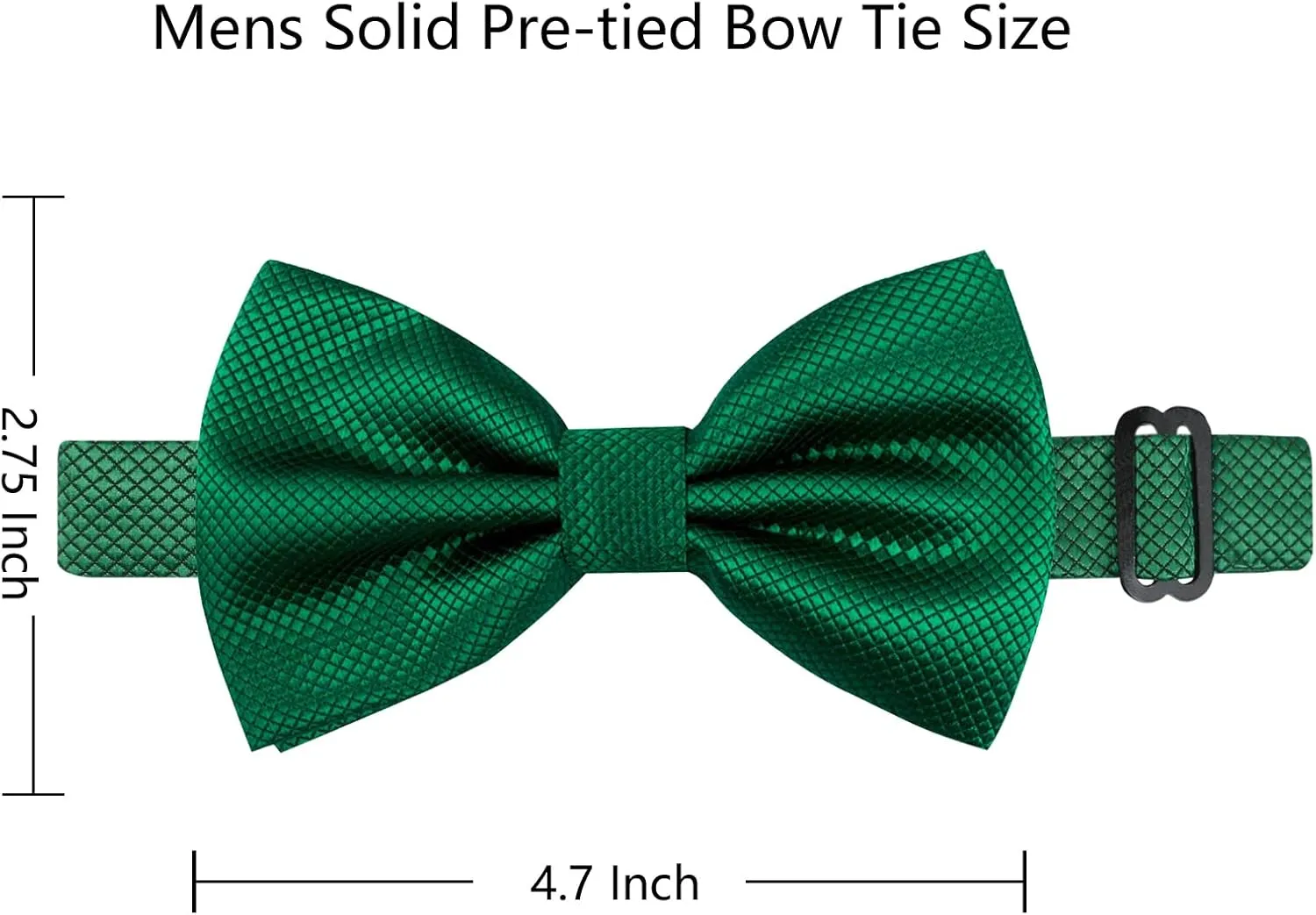 Alizeal Mens Solid Mini Squares Formal Banded Bow Ties