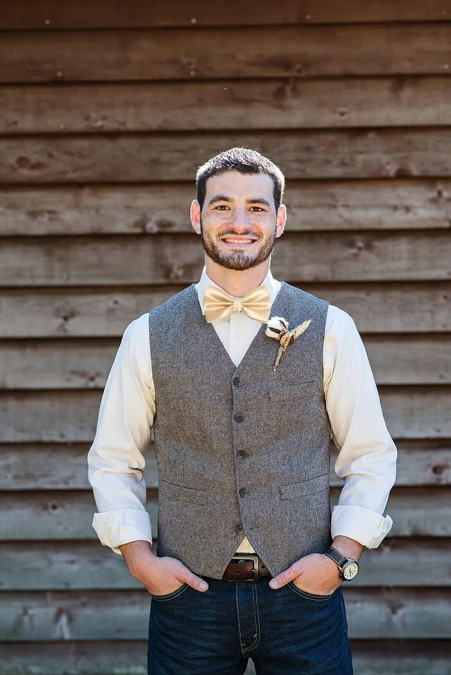 Alizeal Mens Solid Mini Squares Formal Banded Bow Ties
