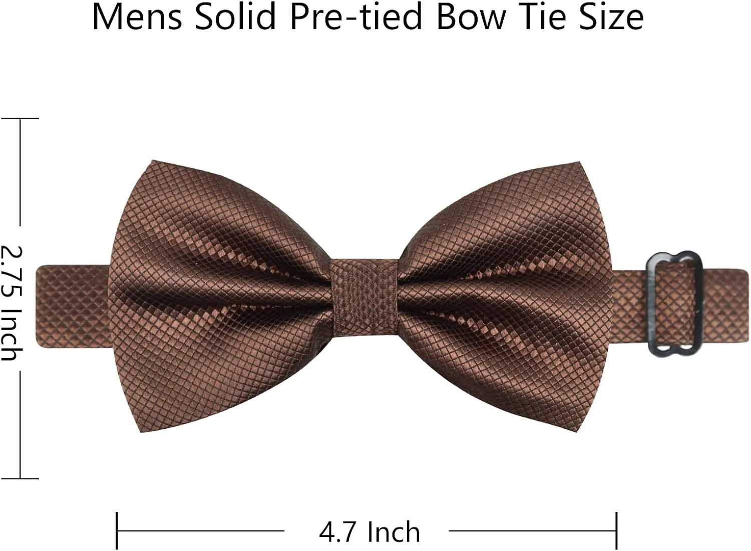 Alizeal Mens Solid Mini Squares Formal Banded Bow Ties