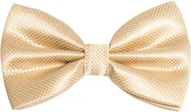 Alizeal Mens Solid Mini Squares Formal Banded Bow Ties