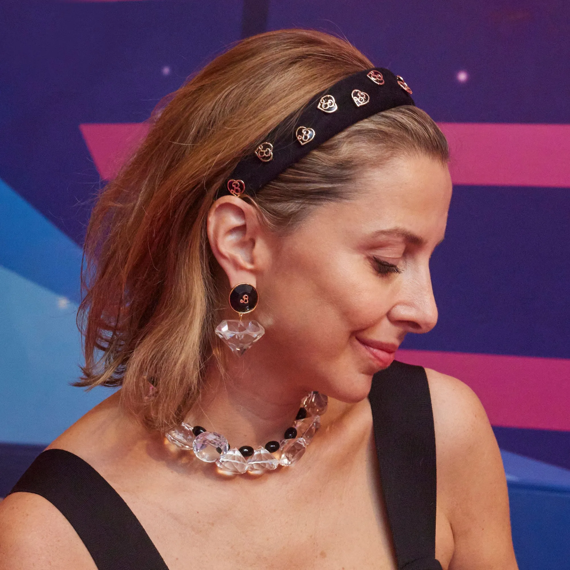 BARBIE™ X LELE SADOUGHI JET HEART CHARM HEADBAND