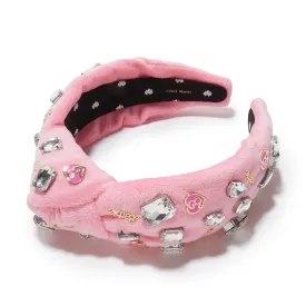 BARBIE™ X LELE SADOUGHI LIPSTICK PINK CHARMS KNOTTED HEADBAND