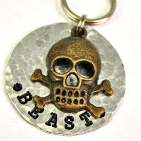 Beast Large Skully Dog ID Tag