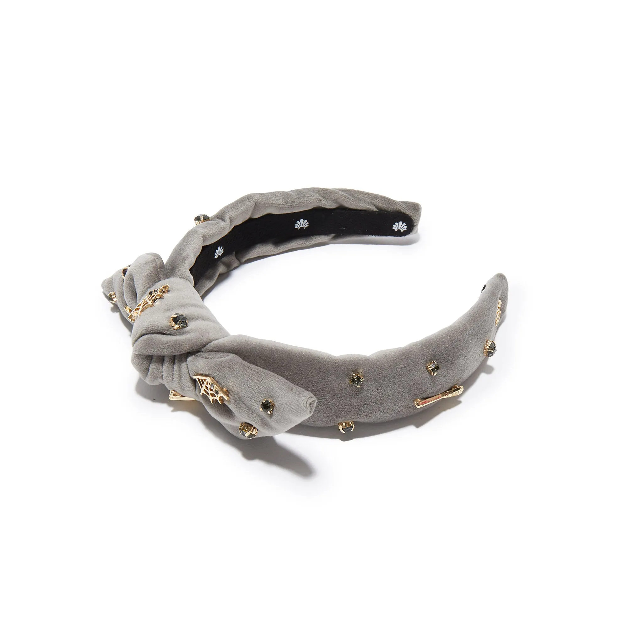 CHARCOAL KIDS SPOOKY EMBELLISHED BOW-TIE HEADBAND