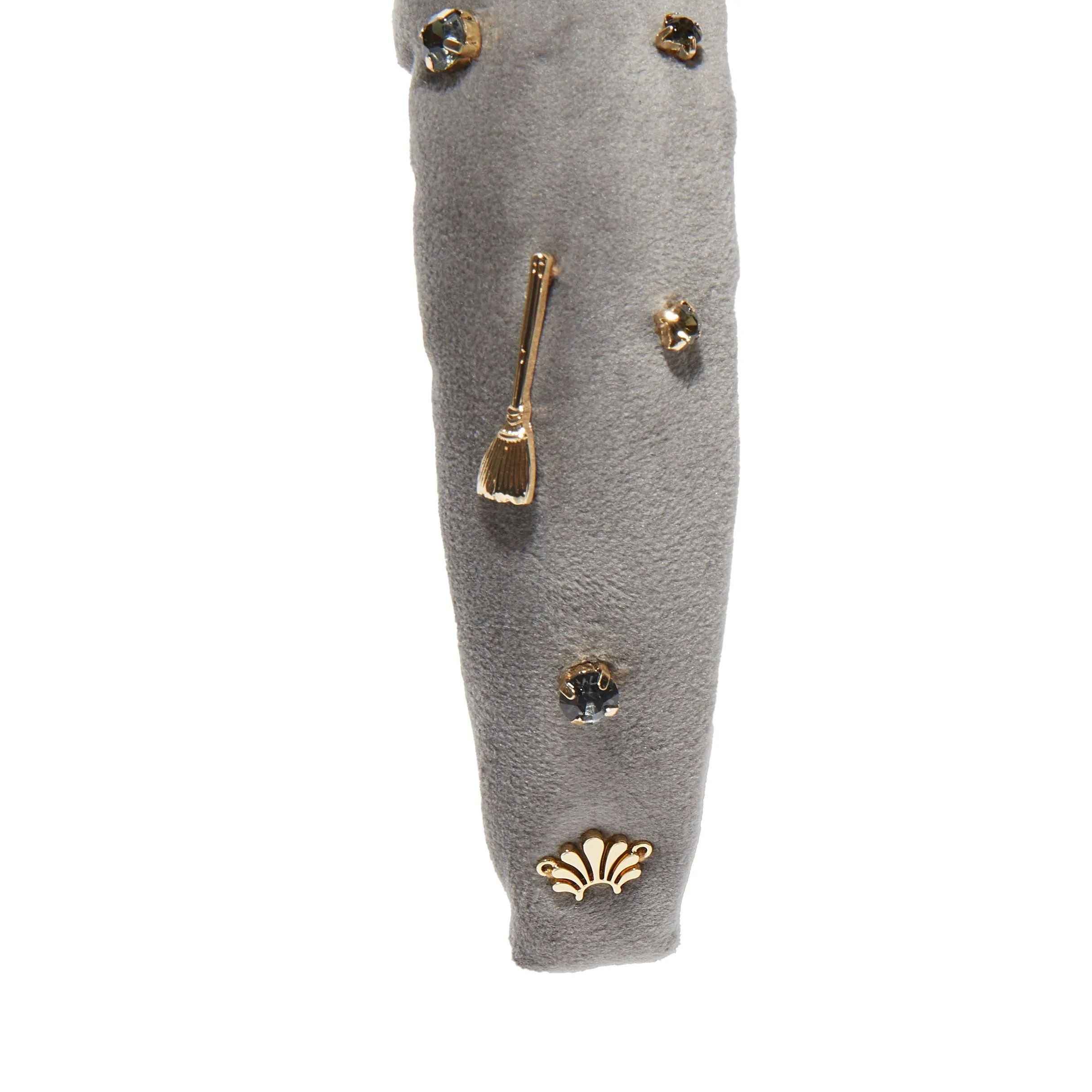 CHARCOAL KIDS SPOOKY EMBELLISHED BOW-TIE HEADBAND