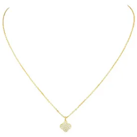 Charlotte Necklace - Clover White Zircons