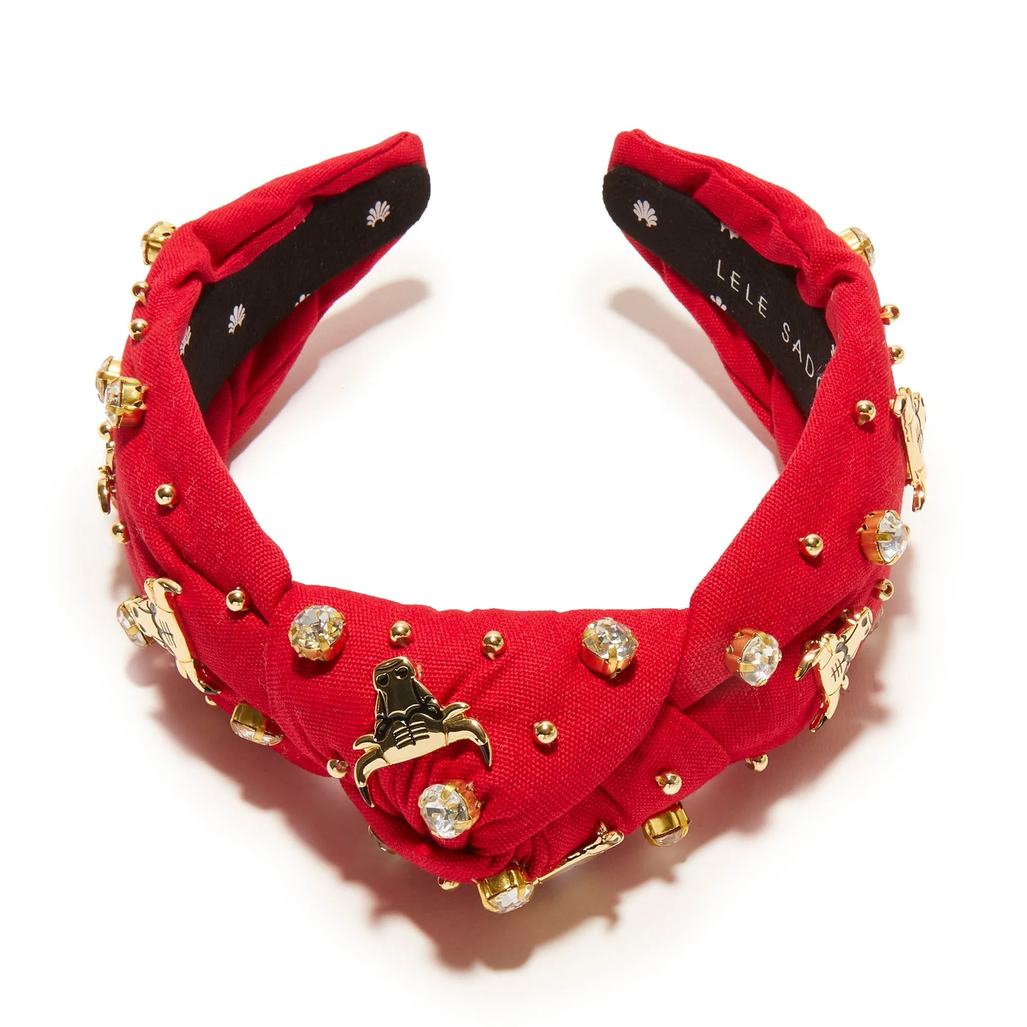 CHICAGO BULLS LELE SADOUGHI / NBA RED EMBELLISHED KNOTTED HEADBAND