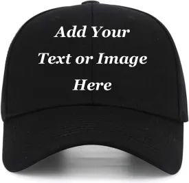 Custom Baseball Cap with Your Text,Personalized Adjustable Trucker Caps Casual Sun Peak Hat for Gifts