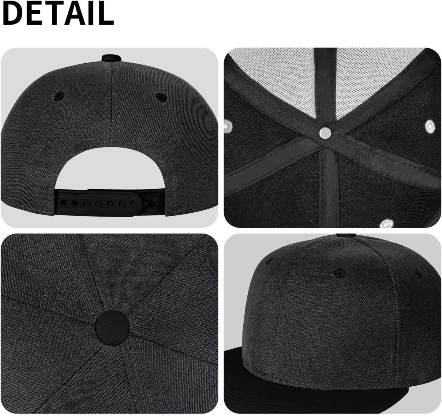 Custom Hip Hop Hat Snapback Hats Personalized Logo Image Baseball Cap Design Your Own Flat Brim Caps for Men Women