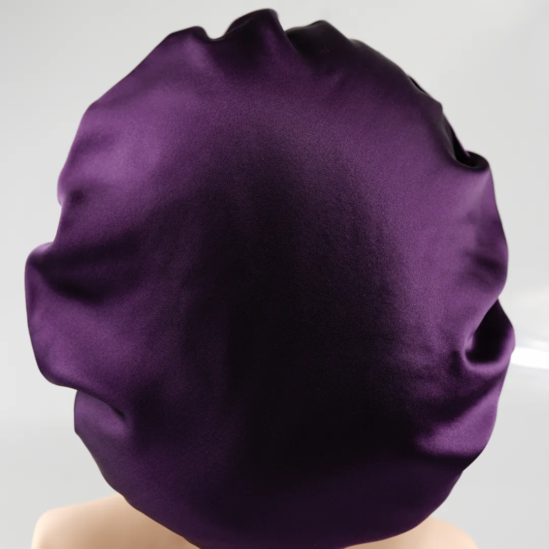 Custom Wholesale Silk Bonnet with Tie - Adjustale & Double Side