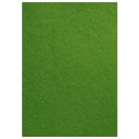 Deluxe A3 Embossed Leather Board Binding Cover, 100/pack, Green
