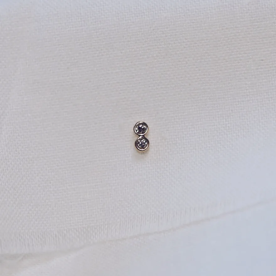 Diamond Seedling Stud Earring - Solid 14kt