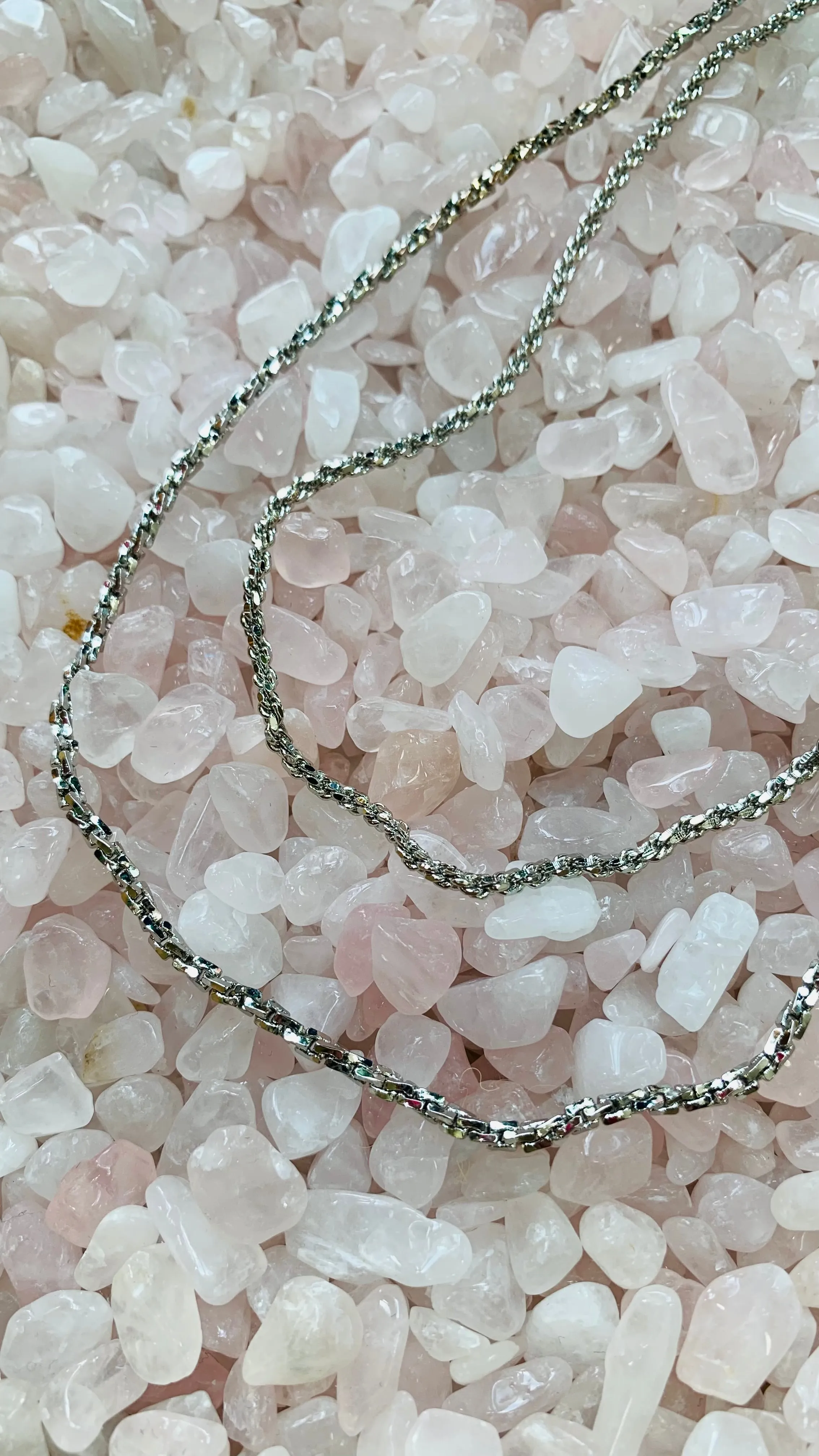 Dianna Double Layered Silver Necklace