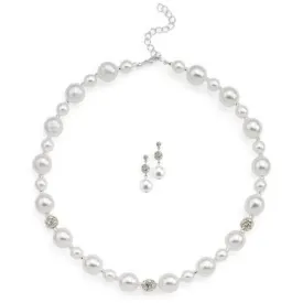 Ellie Colored Pearl Necklace and Earring Set