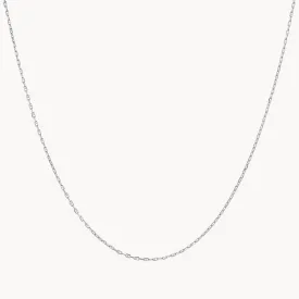 Fine Anchor Chain Necklace in Silver