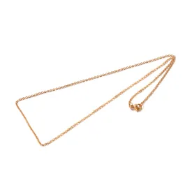 Fine Flat Cable Chain Necklace - Stainless - 17.5"