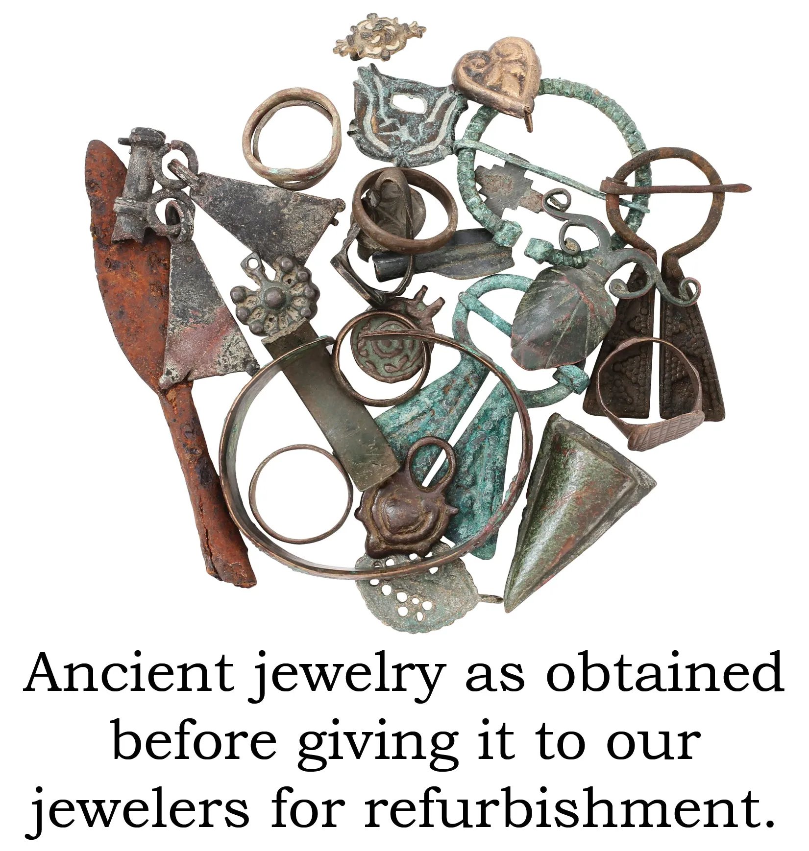 FINE LARGE VIKING LUNAR PENDANT NECKLACE C.900-1000 AD.