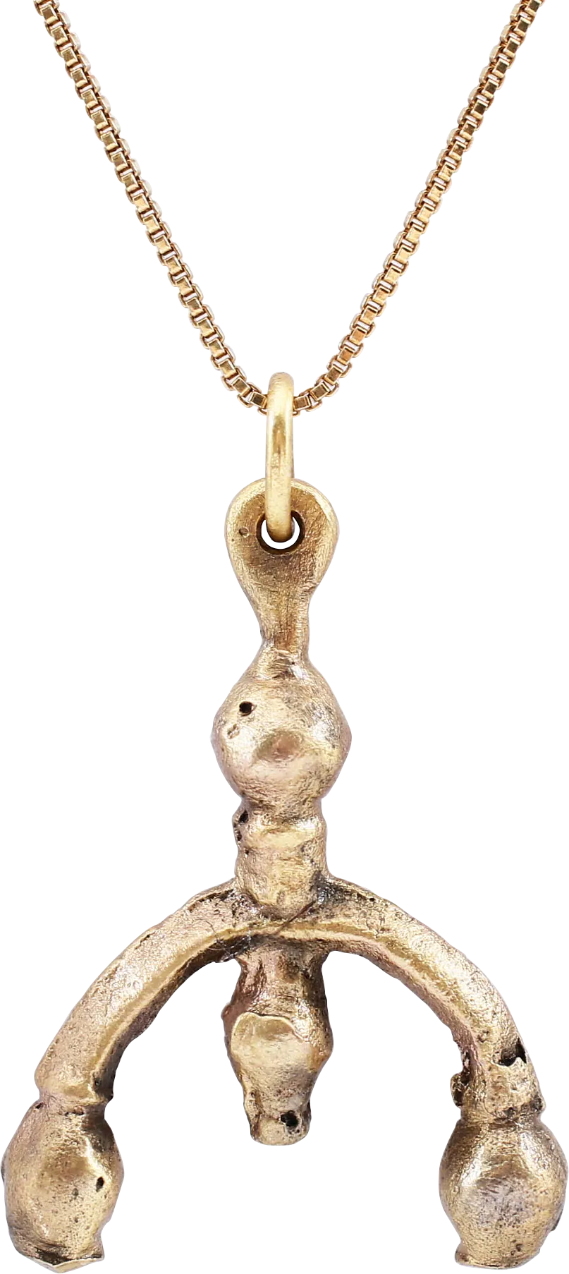 FINE LARGE VIKING LUNAR PENDANT NECKLACE C.900-1000 AD.