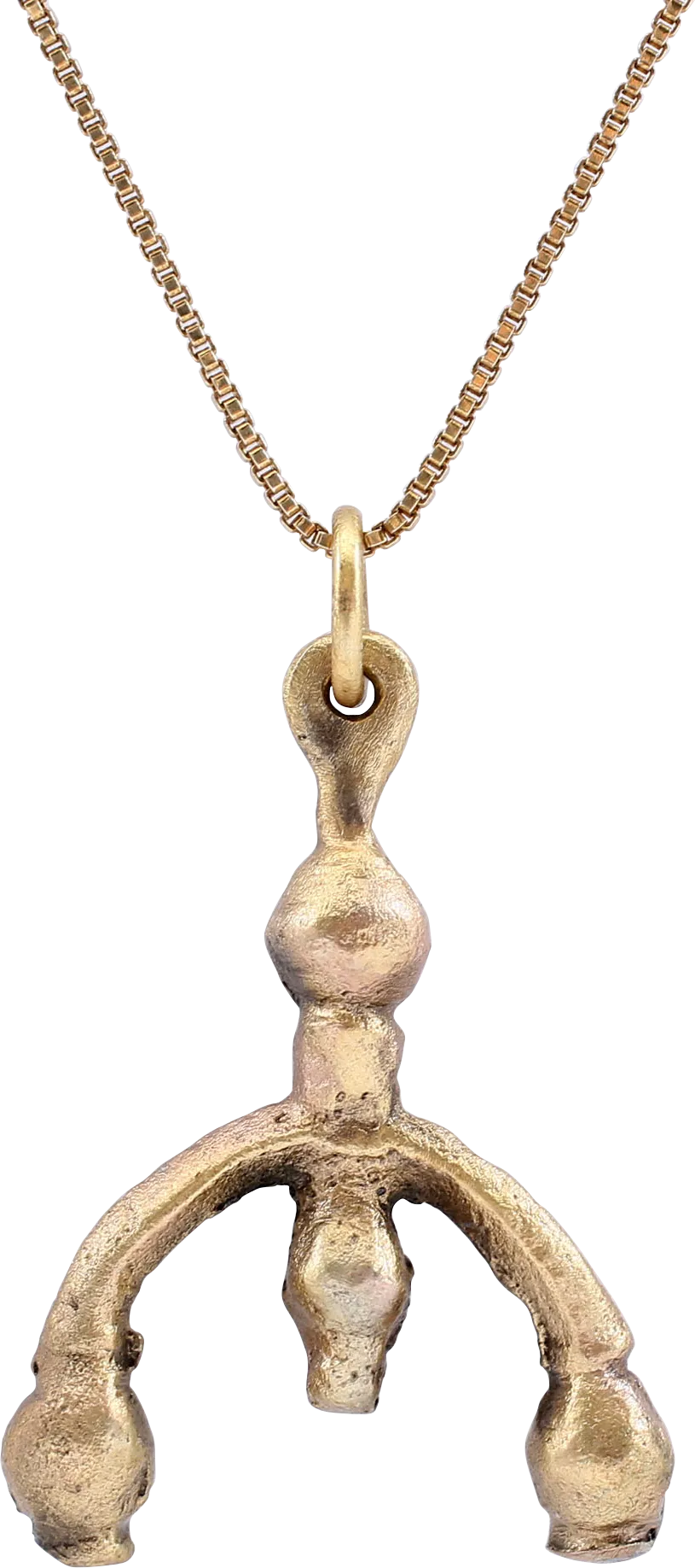 FINE LARGE VIKING LUNAR PENDANT NECKLACE C.900-1000 AD.