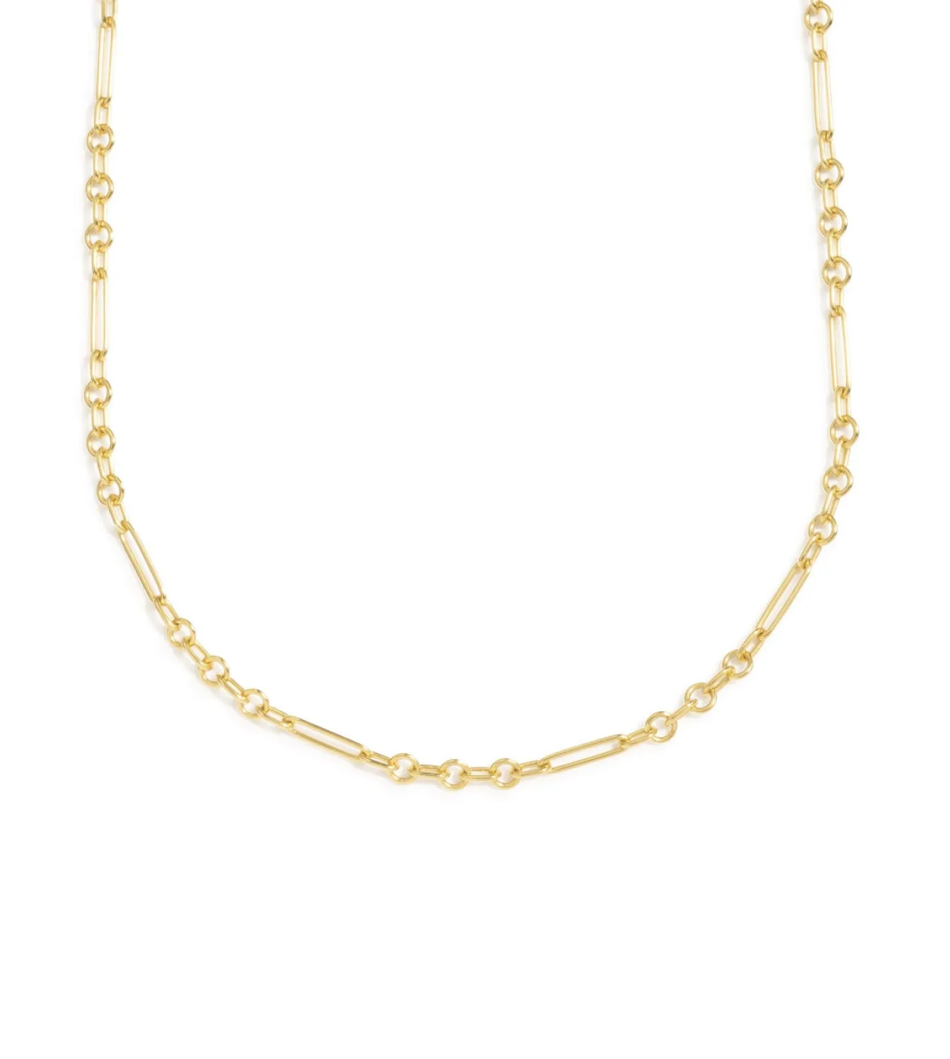 Fine Mixed Clip Chain Necklace