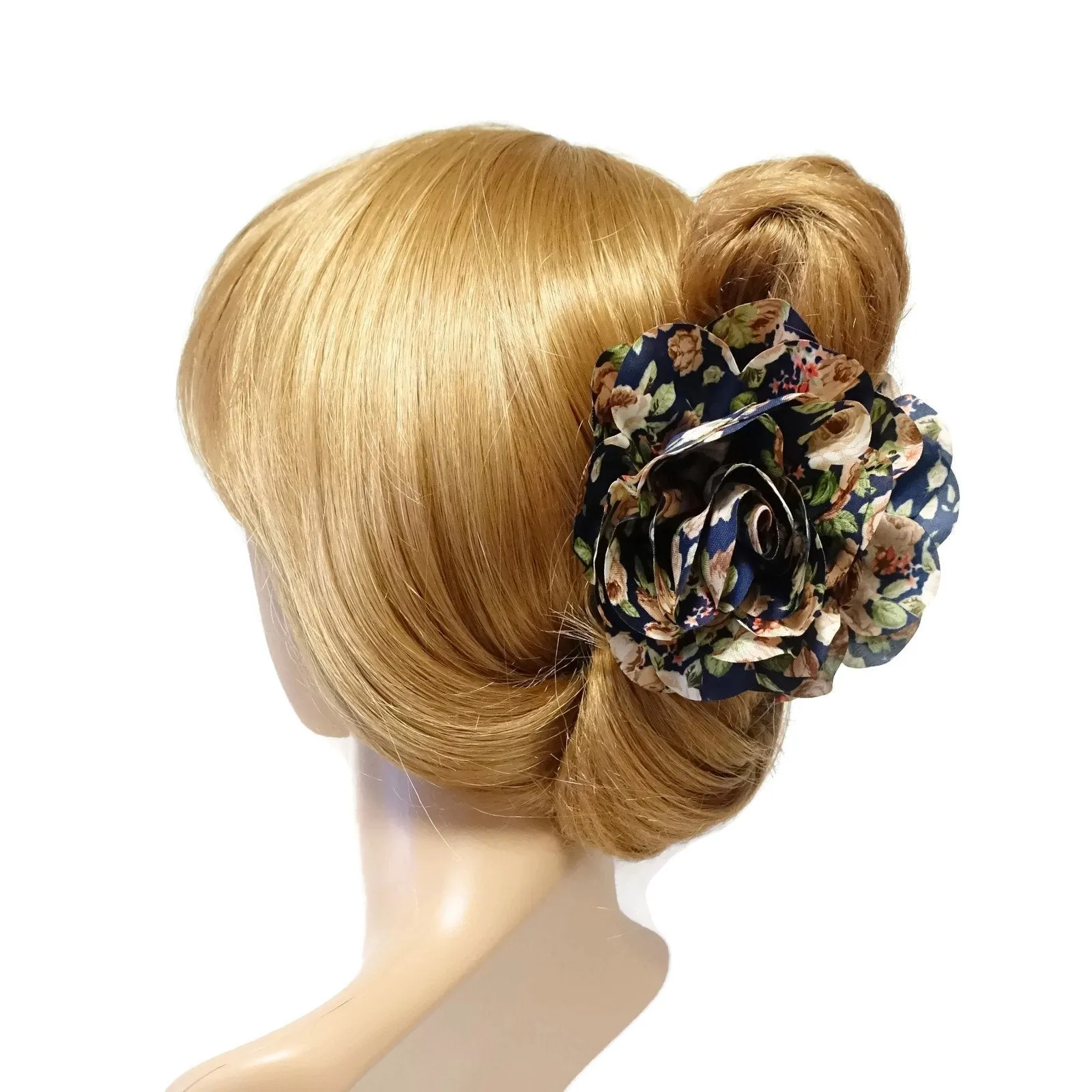Flower Print Floral Petal Dahlia Hair Jaw Claw