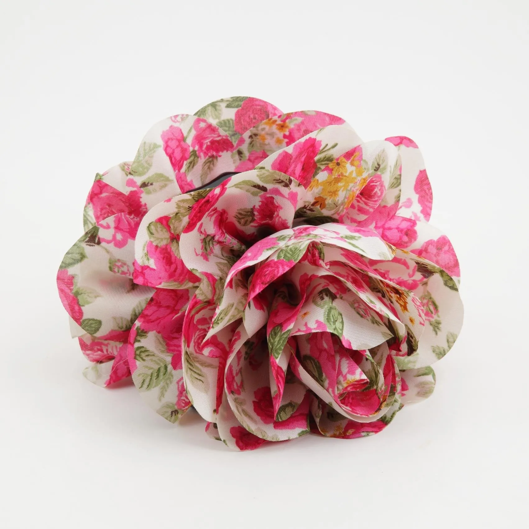Flower Print Floral Petal Dahlia Hair Jaw Claw