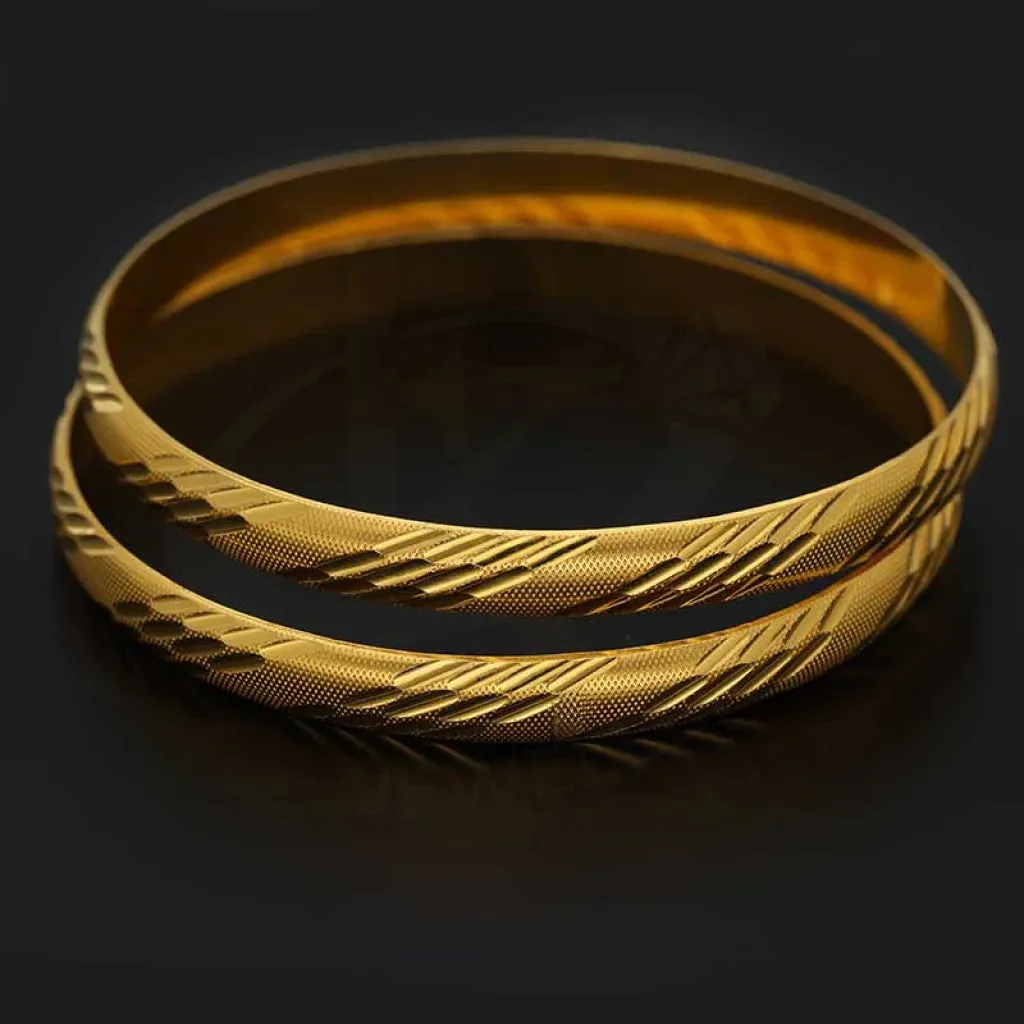 Gold Bangles in 21KT - FKJBNG21K1945
