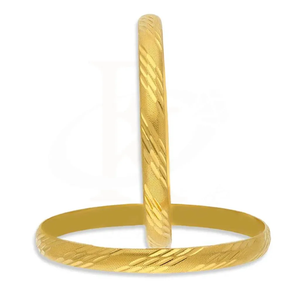 Gold Bangles in 21KT - FKJBNG21K1945