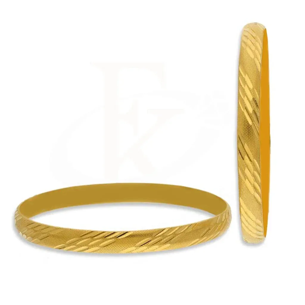 Gold Bangles in 21KT - FKJBNG21K1945