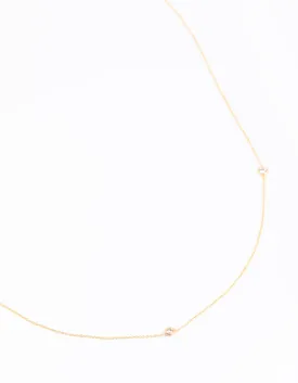 Gold Plated Cubic Zirconia Fine Necklace