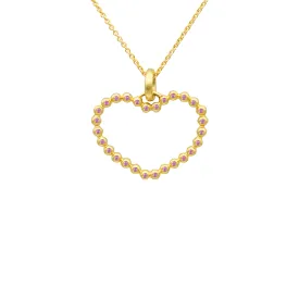 GRAND COEUR 18K YELLOW GOLD WITH PINK SAPPHIRES