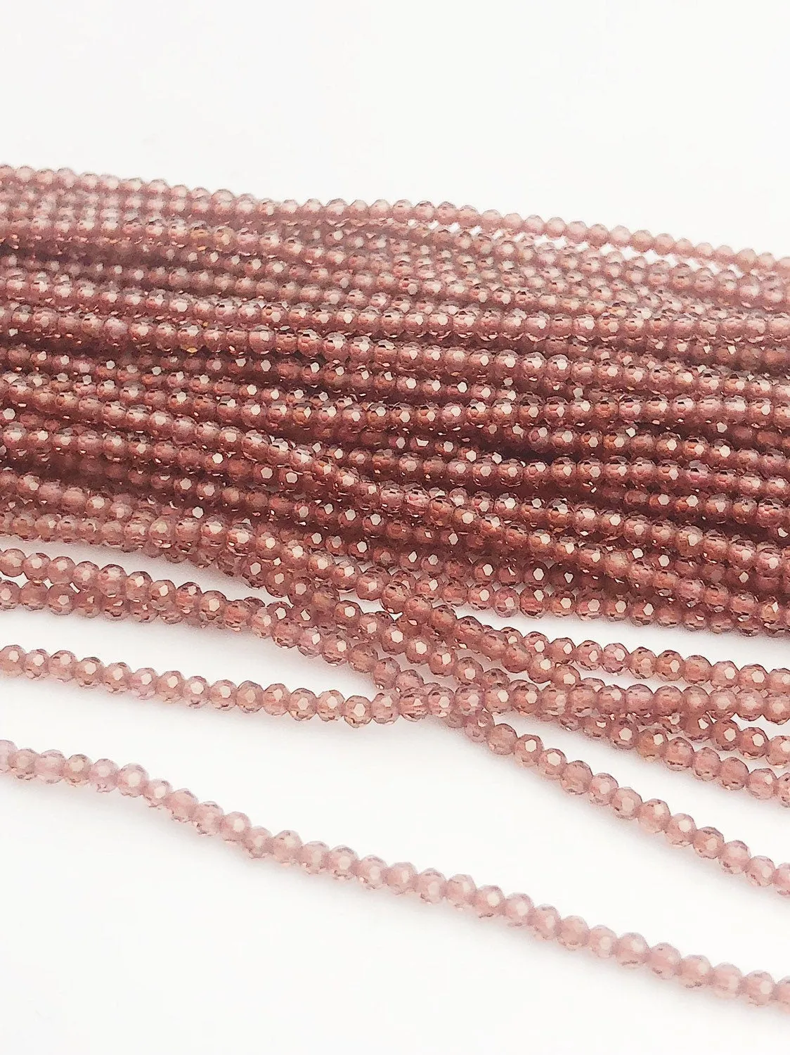 HALF OFF SALE - Garnet Gemstone Beads, Full Strand, Semi Precious Gemstone, 13"