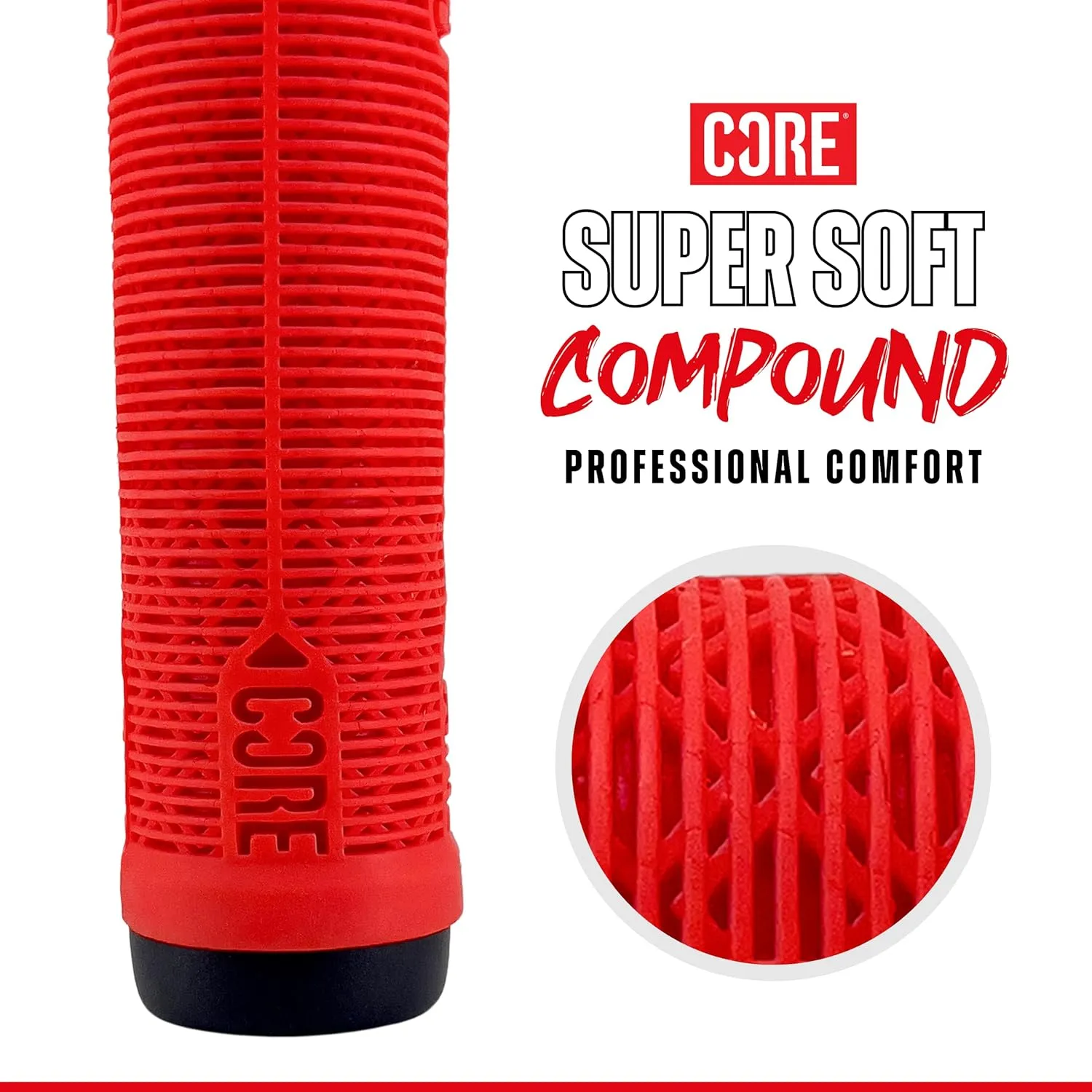 Handlebar Grips for Bikes & Stunt Scooters Cycling Mountain Bike Super Soft Non Slip Longneck Grips Bar Ends Included Fits All Stunt Scooters and BMX Bikes