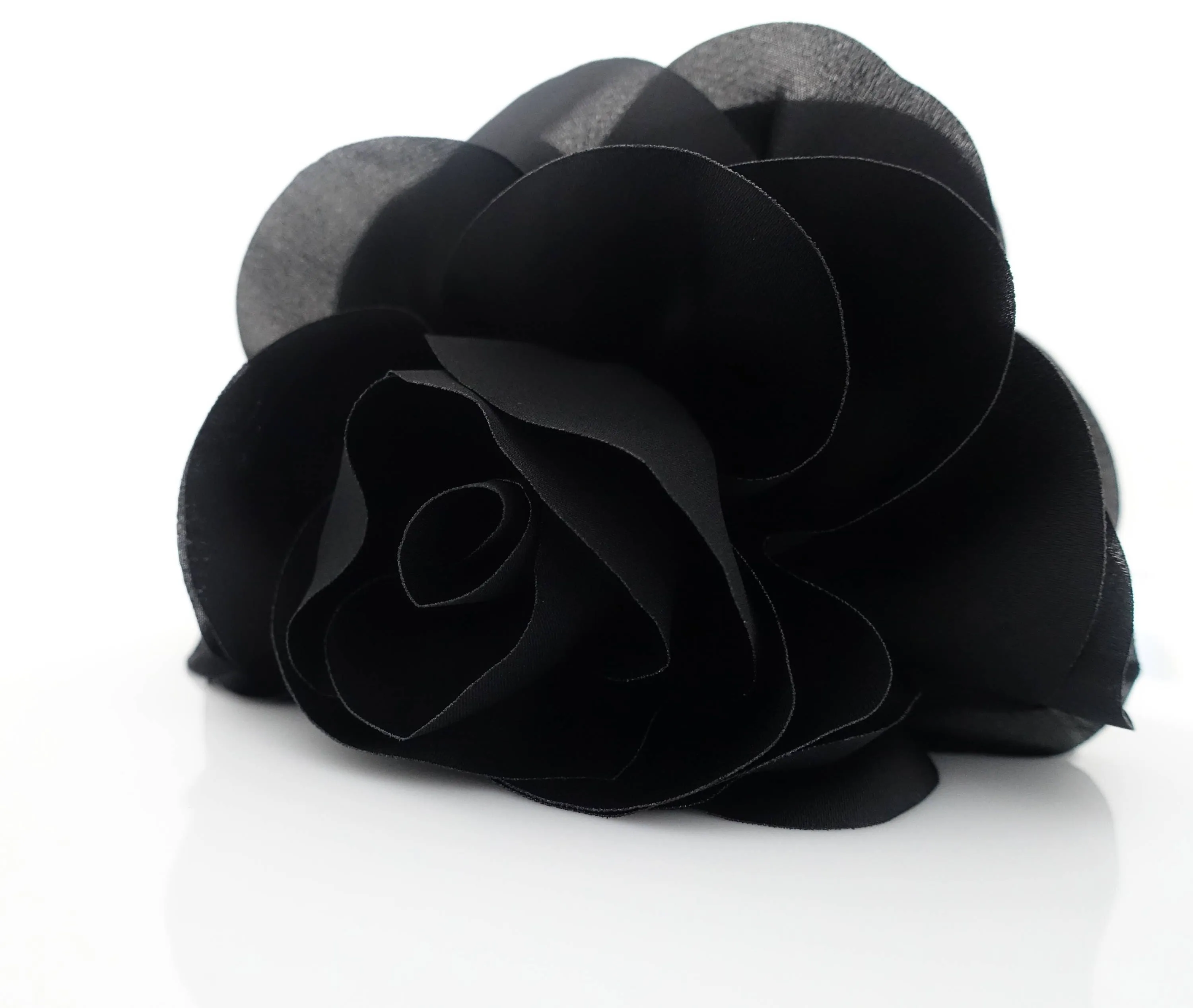 Handmade Very Big Flower Dahlia Motivated Chiffon Hair Claw Clip Women Accessory