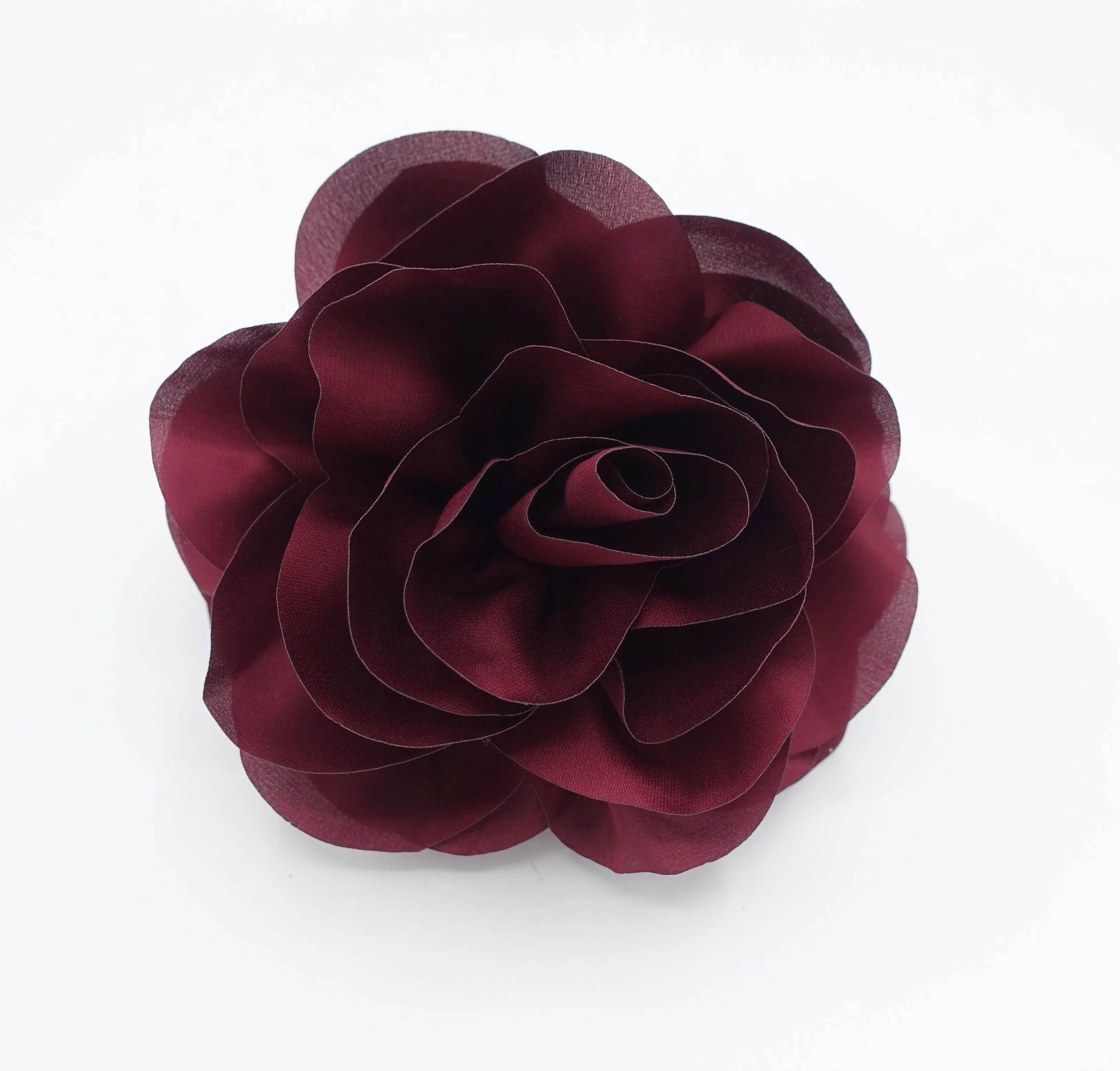 Handmade Very Big Flower Dahlia Motivated Chiffon Hair Claw Clip Women Accessory