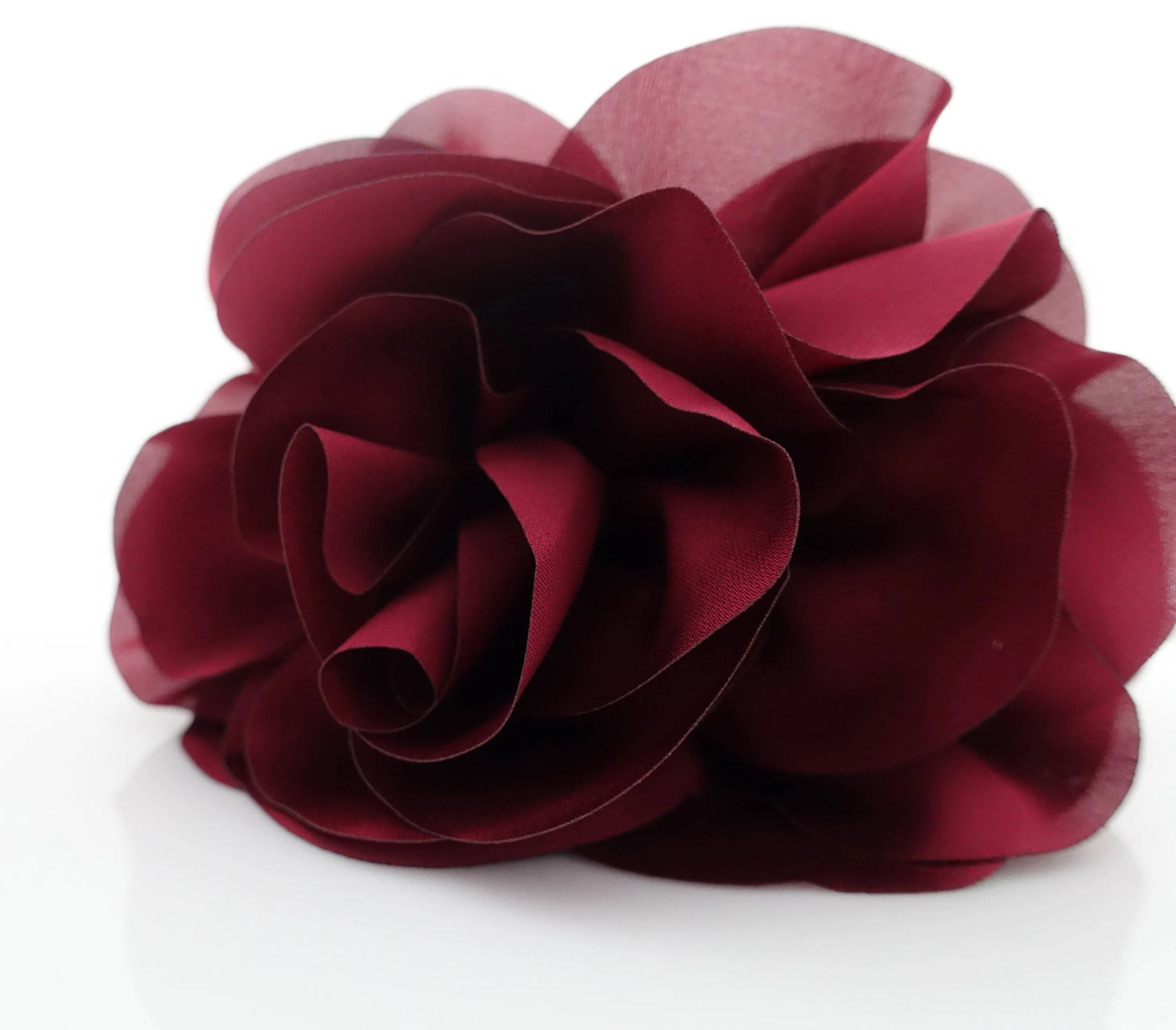 Handmade Very Big Flower Dahlia Motivated Chiffon Hair Claw Clip Women Accessory