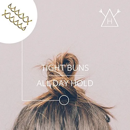 Hawwwy Spiral Bobby Pins 8 Pack Spin Pins, Easy & Fast Bun Maker Twist Hair Pins for Women