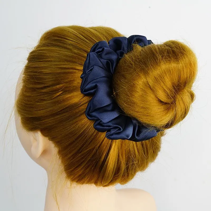 Large Fluffy Silk Scrunchies - custom and wholesale