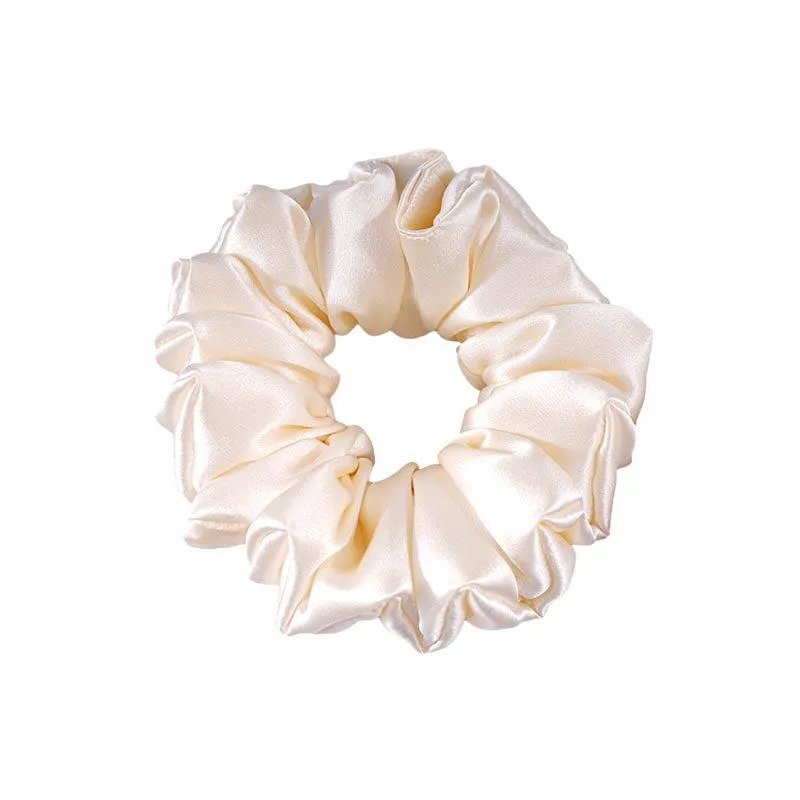 Large Fluffy Silk Scrunchies - custom and wholesale