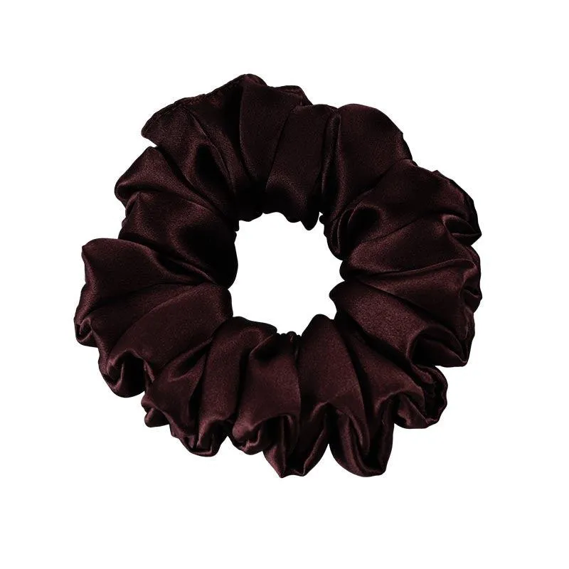 Large Fluffy Silk Scrunchies - custom and wholesale
