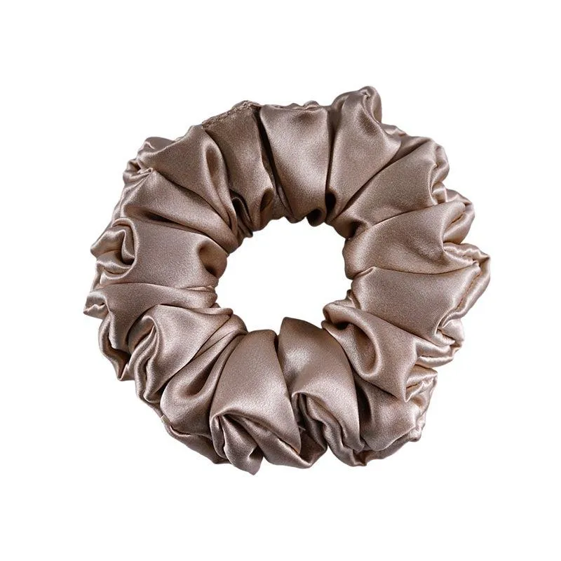 Large Fluffy Silk Scrunchies - custom and wholesale